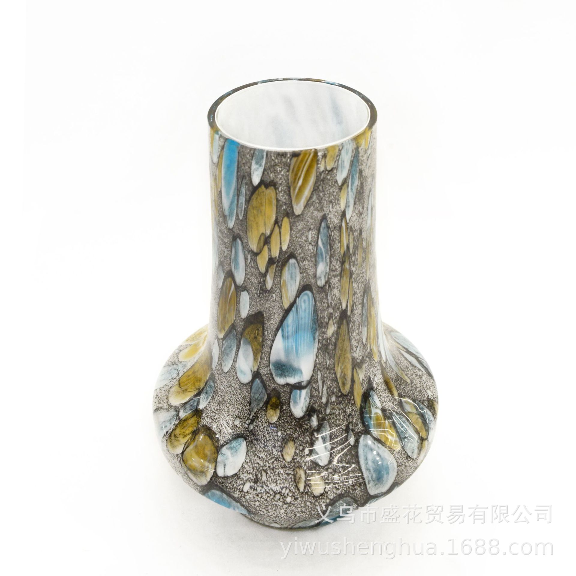 现代简约彩绘中古风玻璃花瓶摆件家居样板房会台面软装设计工艺品现代简约彩绘中古风玻璃花瓶摆件家居样板房会台面软装设计工艺品详情6