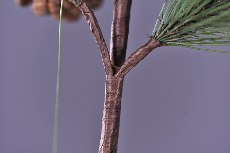 Factory direct sales of artificial Masson pine, Wabi-sabi style, Chinese Zen style artificial plants, wedding and banquet decoration green plants, pine needles pic 13