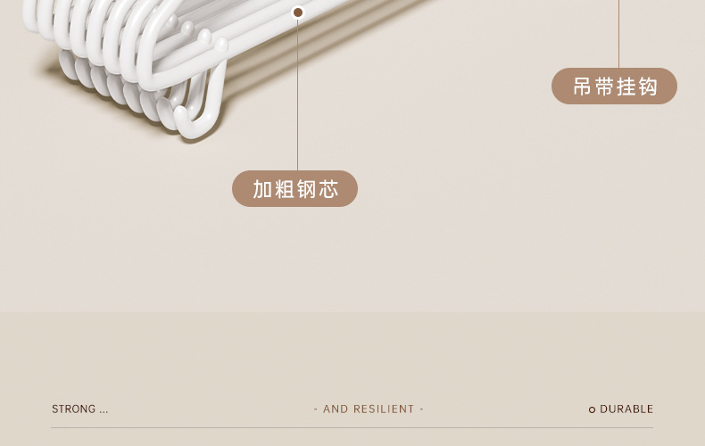 无痕衣架家用挂衣防肩角防滑加厚加粗收纳挂架衣服撑子塑料衣架子详情21