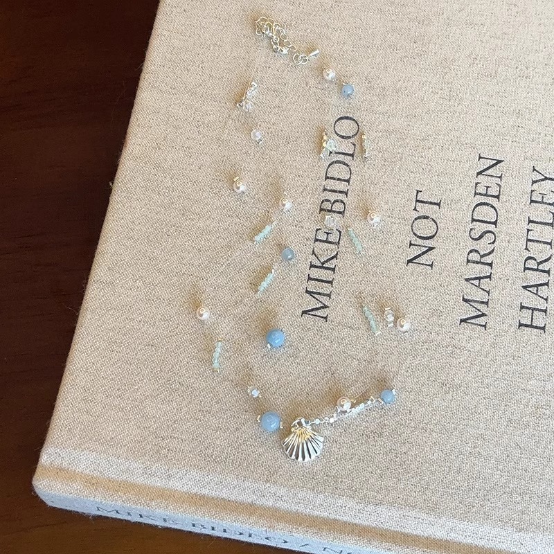 海边沙滩度假风贝壳轻奢项链ins小众设计感配饰编织绳甜美锁骨链详情26