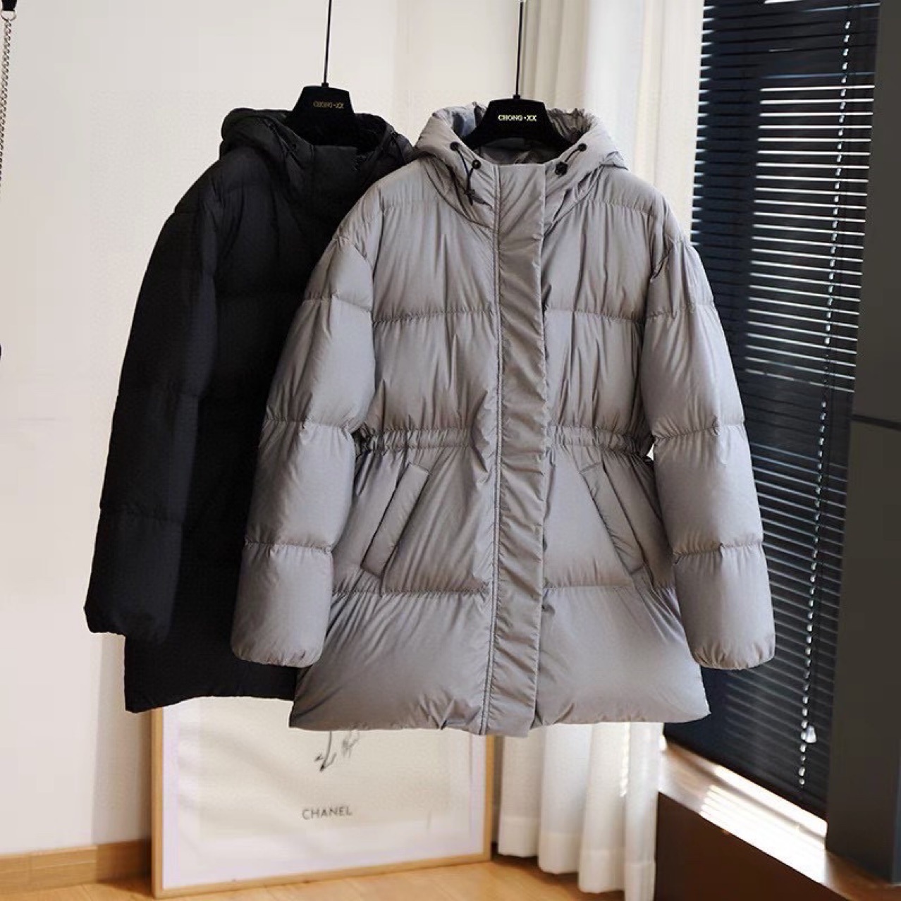 XG1613 Goose down style slimming and waist-cinching down bread dress for women in autumn and Winter 2022 New pic 29