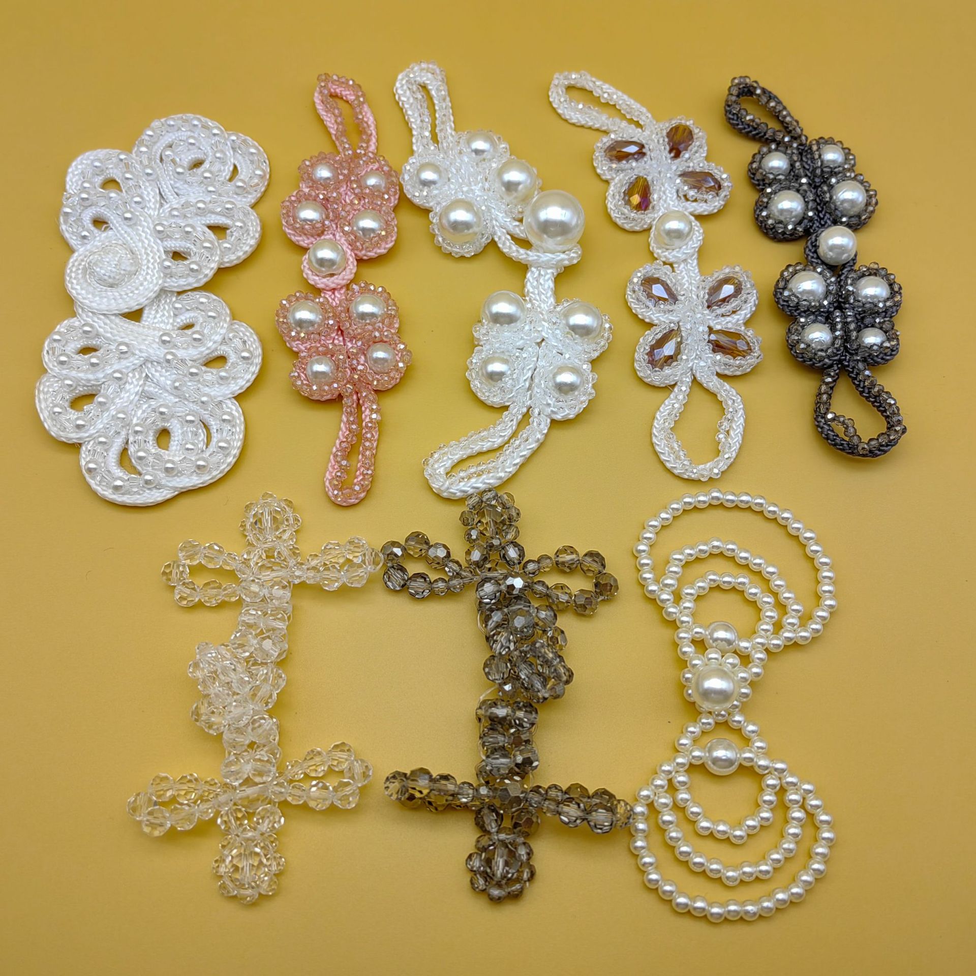 国潮厂家批发旗袍扣盘扣国风服装辅料配件鞋花包子包包装饰民族风配饰详情11