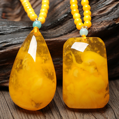 直播琥珀新款老蜜蜡女款 S925银蓝珀耳钉 血珀圆珠耳坠饰品详情22