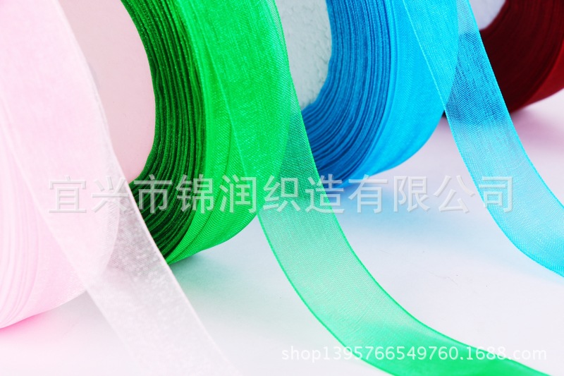 Jinrun 2cm ribbon wholesale decorative accessories, wedding flowers, packaging gift boxes, silk ribbons, colored ribbons, hair ties, snow gauze ribbons pic 8