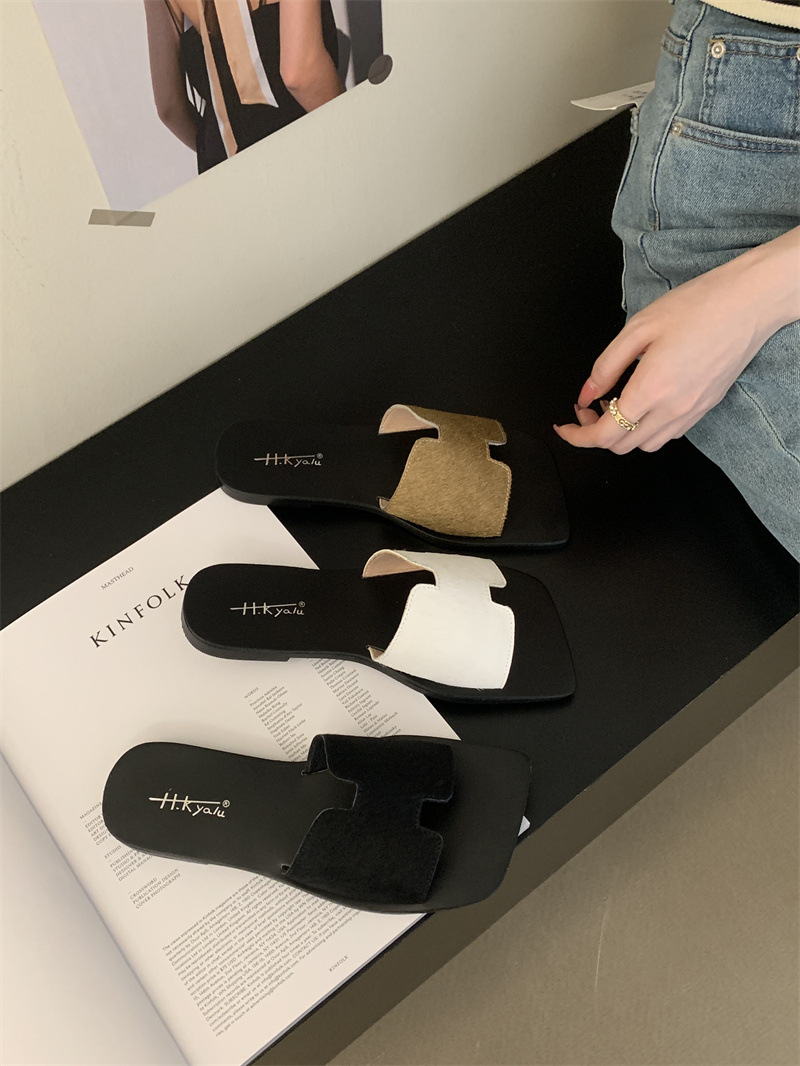 女士凉拖鞋外穿2024年夏季新款时尚百搭复古舒适平底防滑一字拖潮详情21