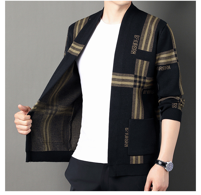 Nuevo 2022 abrigos hombre otoño coreano tendencias jersey jerseys cardigan chaquetas casual hombre tops suéter hombre pic 10