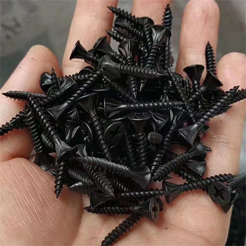 Factory-delivered black high-strength dry wall nails, countersunk cross self-tapping screws, wall panel nails, gypsum board ceiling screws pic 8
