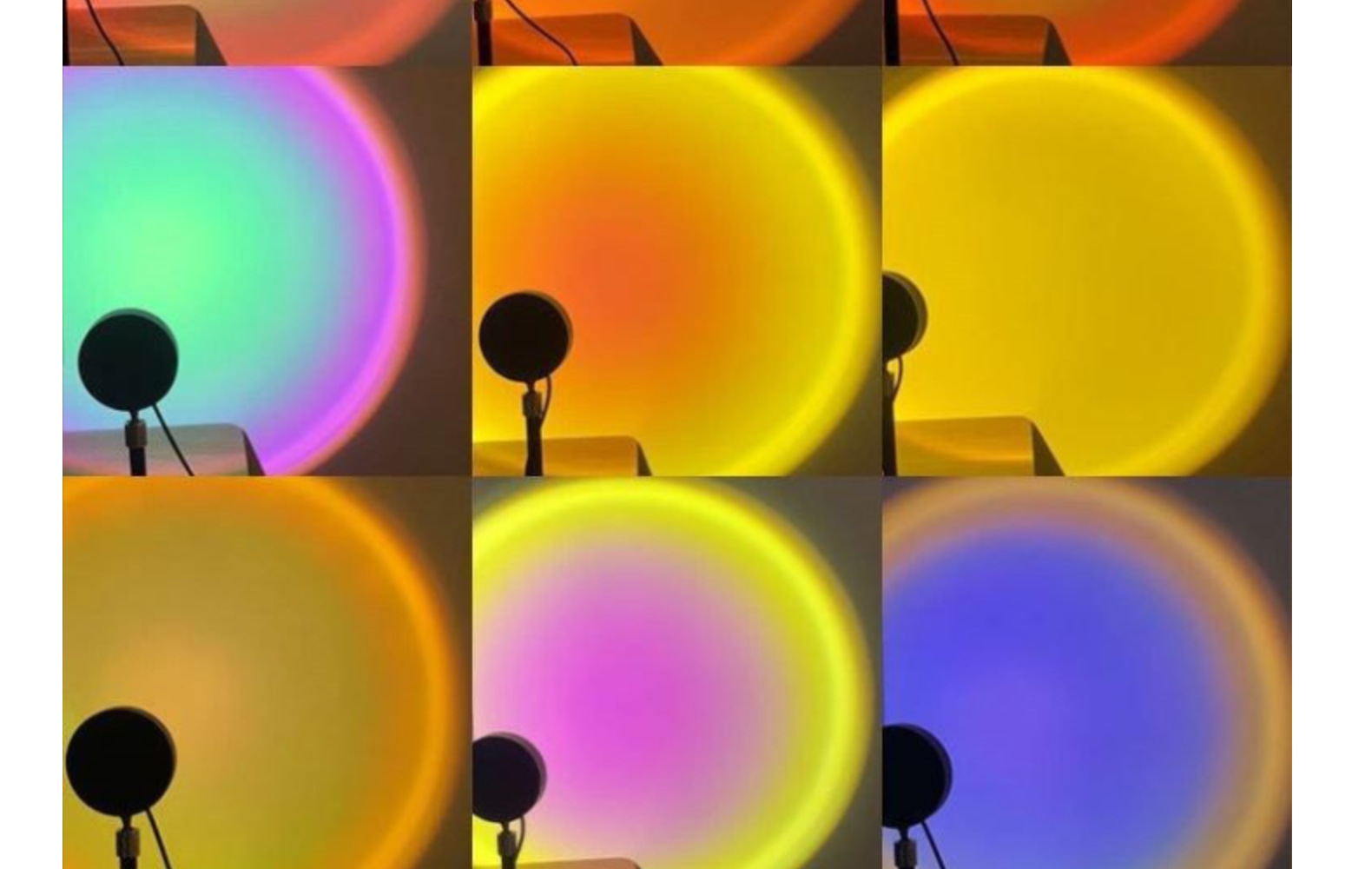 مصابيح RGB16 العابرة للحدود التي تراشق الشمس، والمصابيح التي تعمل من بُعد ثلاثية القوائم، ومصابيح غروب الشمس من المخالب الثماني pic 16