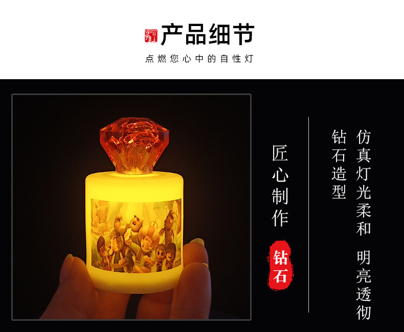 Spiral candle-shaped proposal electronic candle decorative handicrafts and ornaments pic 7