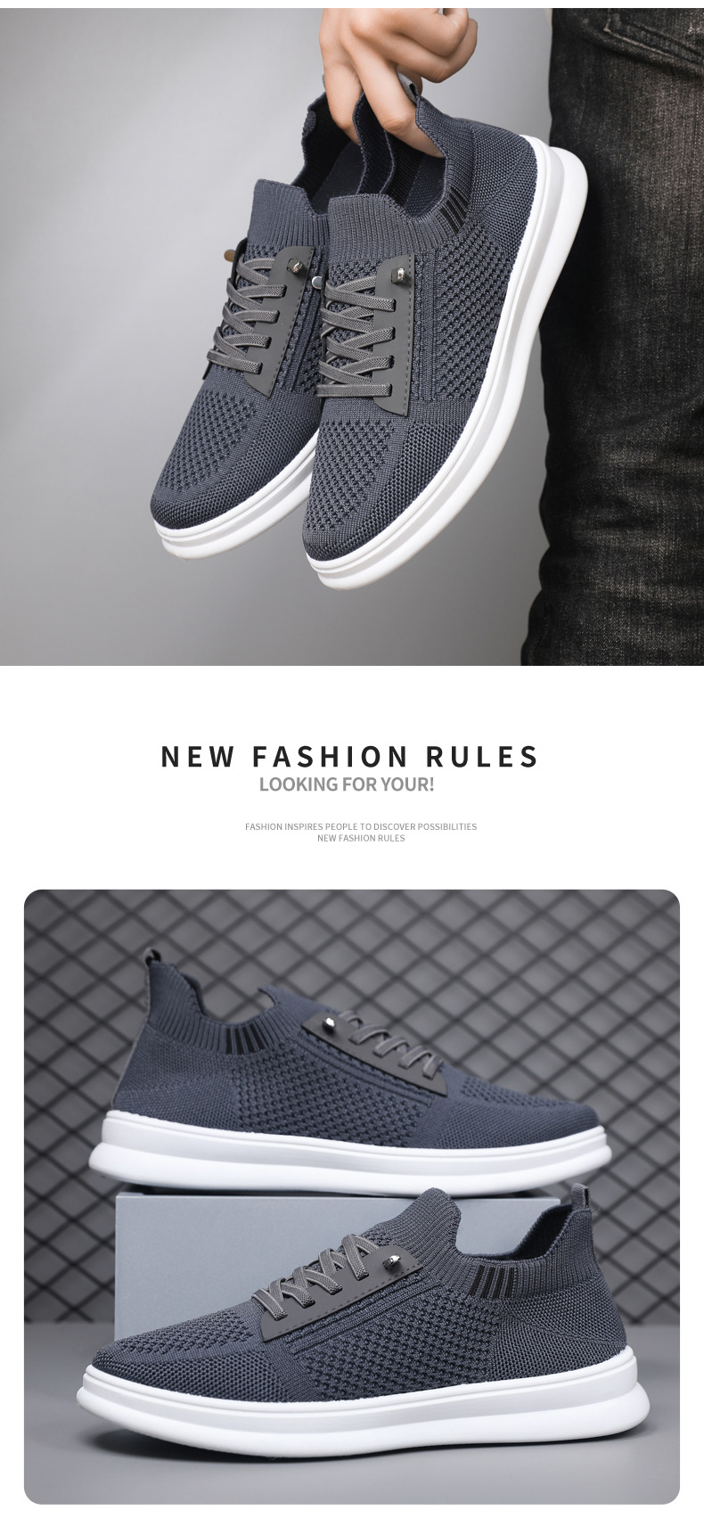 男鞋夏季透气飞织网面鞋跨境批发软底一脚蹬薄款休闲鞋男士鞋子详情16