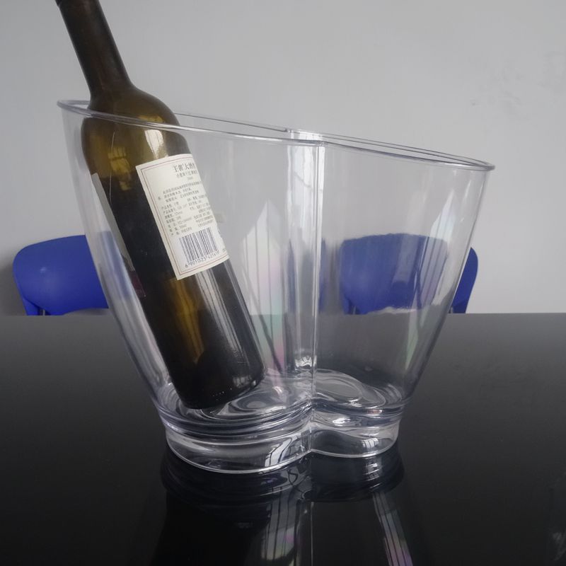 Factory processing and customization of thickened square hand-held ice cube buckets for bar use, with 1.7L small ice cube buckets in stock for foreign trade pic 16