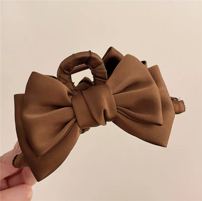 Yiwu accessories bow hair clips, new style hair grips, light luxury and high-end feel, back of the head shark clip hair accessory pic 17