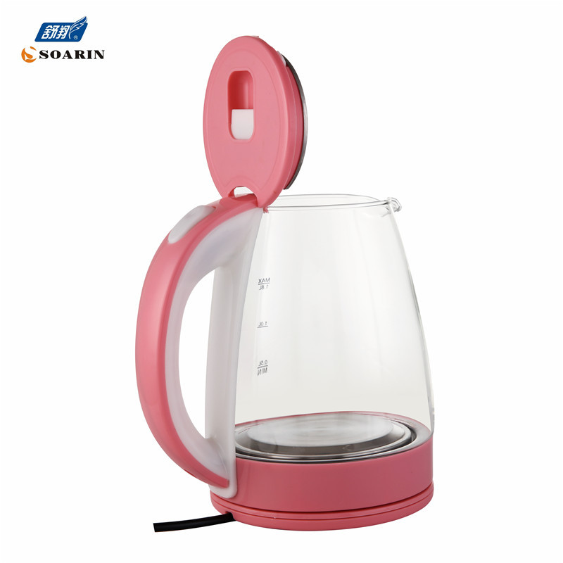 English export round plug SOARIN high-power glass electric kettle 993 1.8L boiling kettle in stock pic 4
