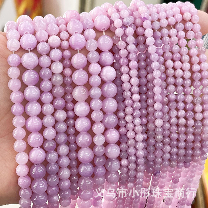 厂家直销天然石海蓝宝色玉髓圆珠散珠手串项链diy饰品配件半成品详情9