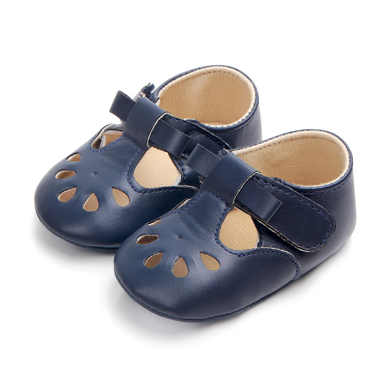 Wholesale of best-selling multi-color perforated baby shoes, anti-slip walking shoes, semi-rubber soles and soft-soled baby shoes 0921 pic 13