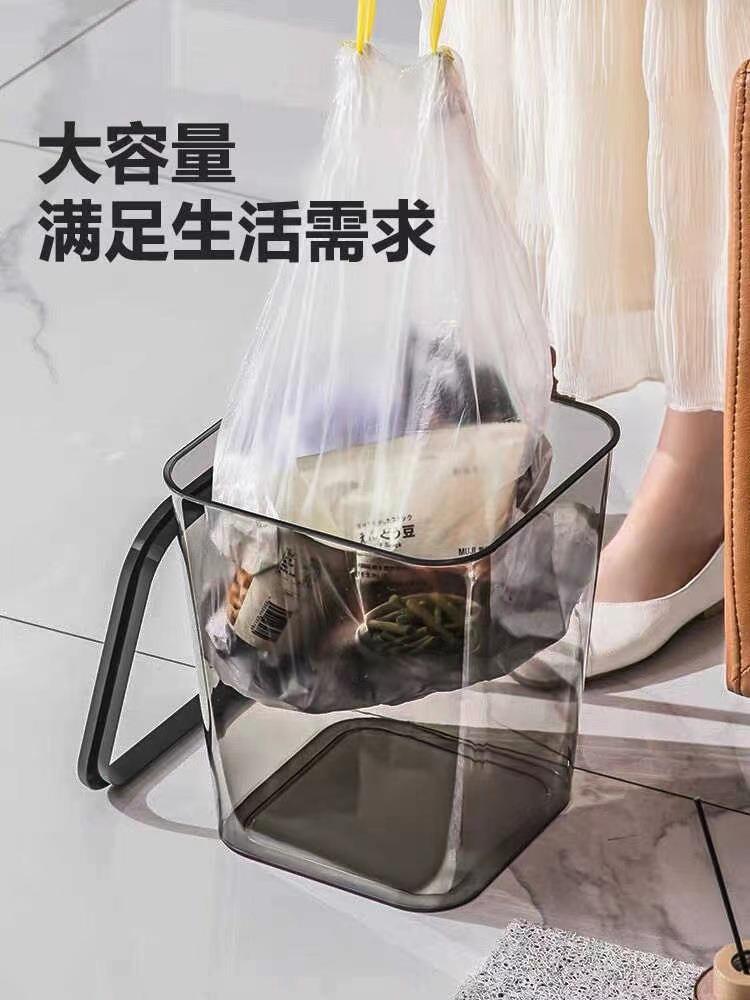 垃圾桶家用透明PET大号方形压圈i厨房客厅办公室纸篓垃圾桶高颜值详情4