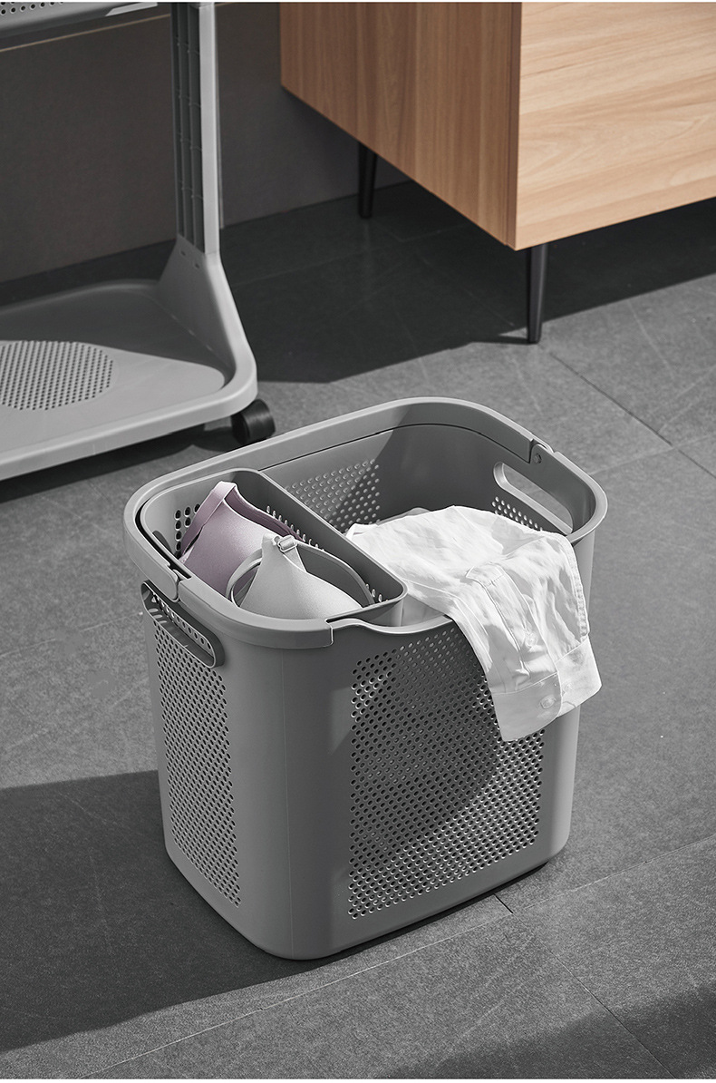 Storage rack, laundry tub, storage basket, dirty clothes basket, lazy corner dirty clothes basket, household bathroom, dirty clothes basket pic 6