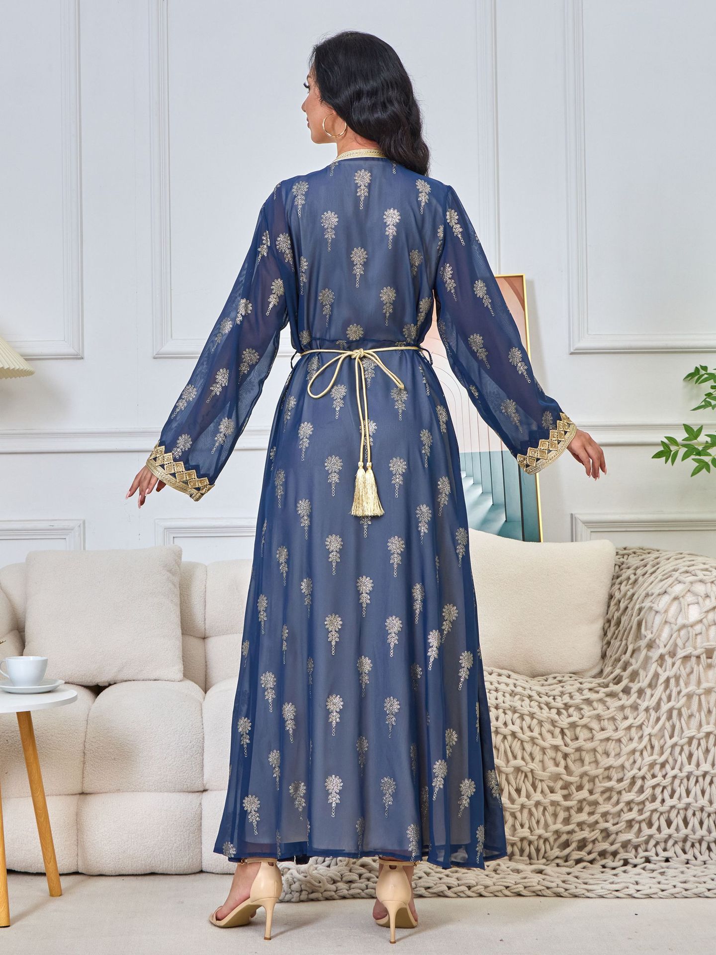 MT029 Middle East Cross-border Trade Arab Clothing, robes, embroidered cardigans, vests, two-piece dresses, ebay pic 33