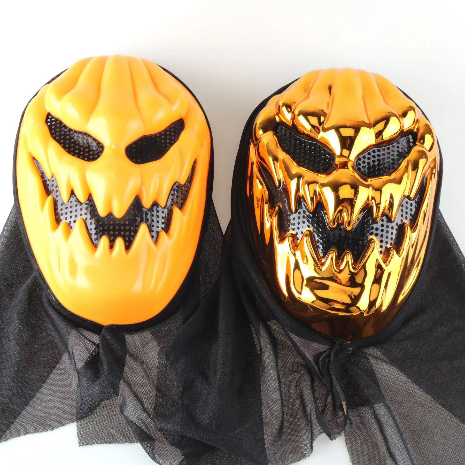 厂家直供跨境2023年新品万圣节整蛊道具全脸头套南瓜骷髅鬼脸面具详情16