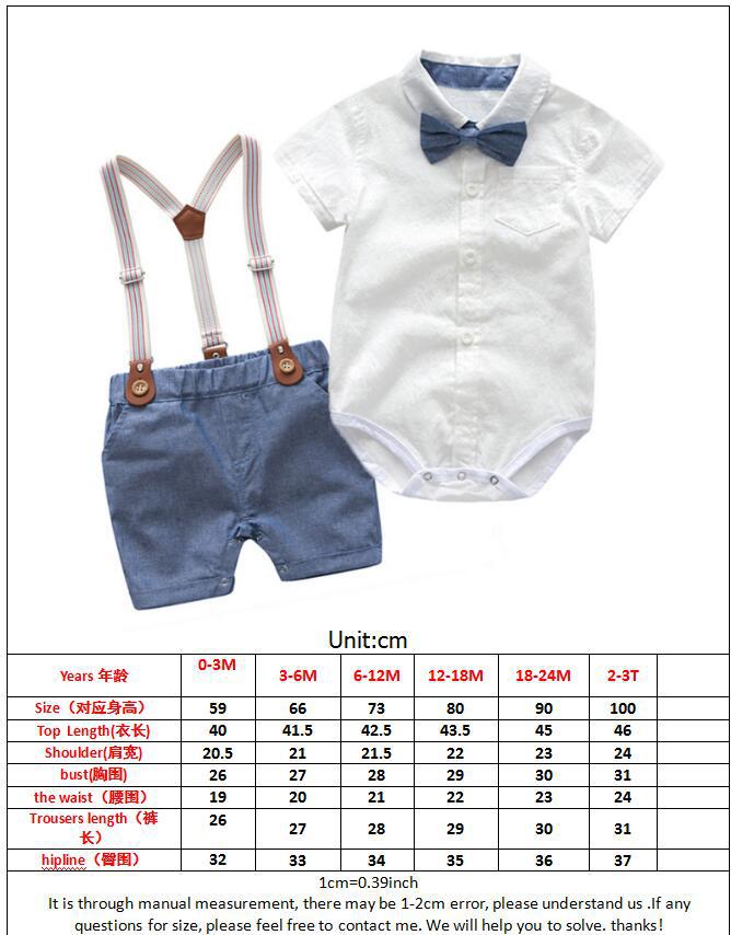 Summer male baby gentleman sets, baby crawling suits, overalls, two-piece sets, British-style cool evening gowns for foreign trade pic 1