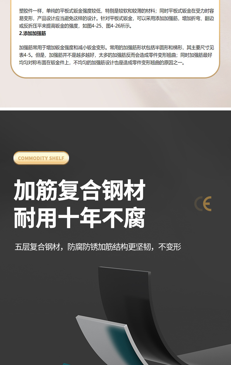 厨房多层置物架家用多功能橱柜锅架锅具台面下水槽灶台分层收纳架详情8