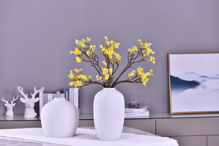 Factory wholesale of high-end artificial flowers, artificial purple rosewood flowers, soft decoration floral art for hotel and homestay model rooms, and artificial locust flowers pic 16