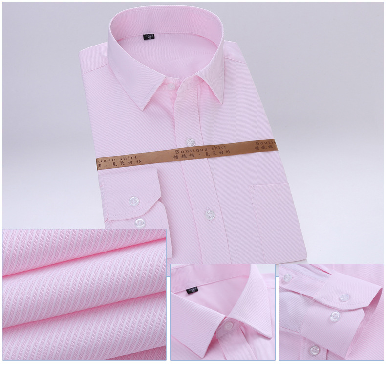Primavera 2024 camisas blancas de manga larga para hombres modelo de color sólido juventud slim fit negocios ropa de trabajo sin plancha ropa de trabajo para hombres pic 19