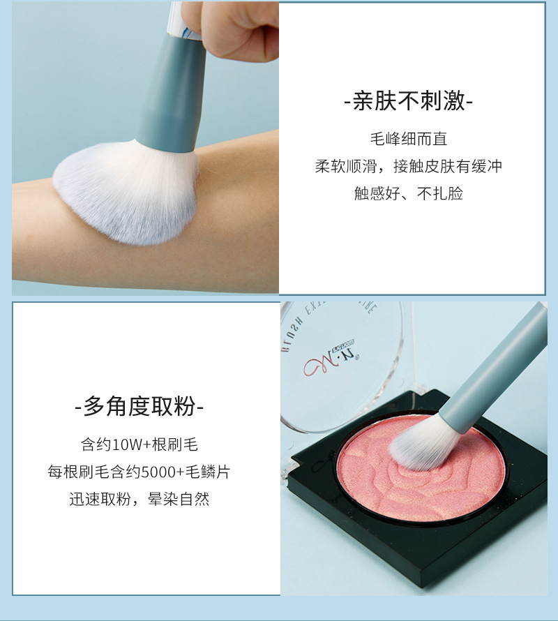 Flower Sky Super Soft Bristle Makeup Brush Set, Cangzhou Blush Brush, Powder Brush, Dot Color Brush, Blade Brush, Makeup brush pic 6