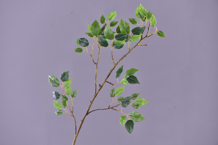 Wholesale of artificial large-branch banyan tree leaves from the original factory for window display, decorative green plants and flower arrangement leaves pic 4