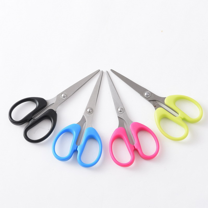 Factory direct supply of cross-border exclusive 6002 office paper-cutting hand scissors, stainless steel student stationery, household small scissors pic 7