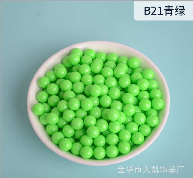 The manufacturer sells candy bead-shaped small acrylic beads, round beads without holes, and benzene-transparent solid color beads as DIY jewelry accessories pic 11