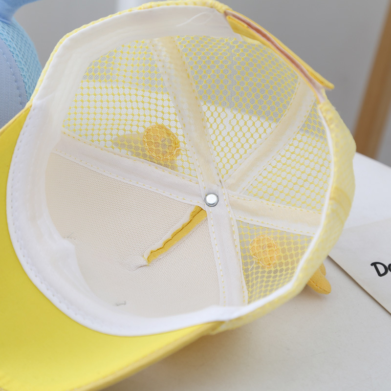 Sombreros de bebé verano 2022 cute mesh pato tong cap niñas casual sun protection mesh cap shade baby baseball cap pic 5