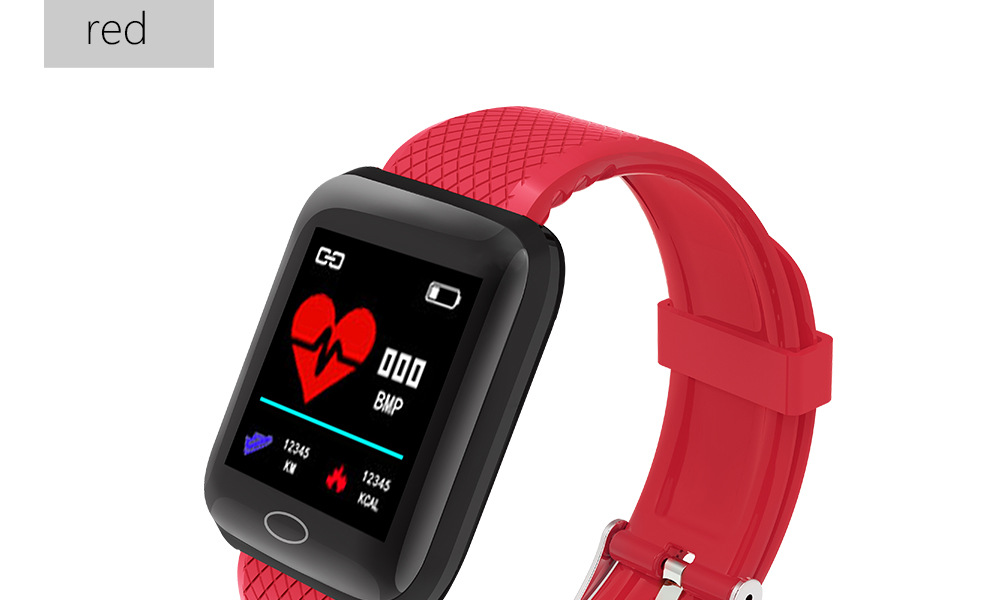 116plus Color Screen smart sports step count, heart rate, blood pressure, call information reminder function, wristband, cross-border gift pic 28