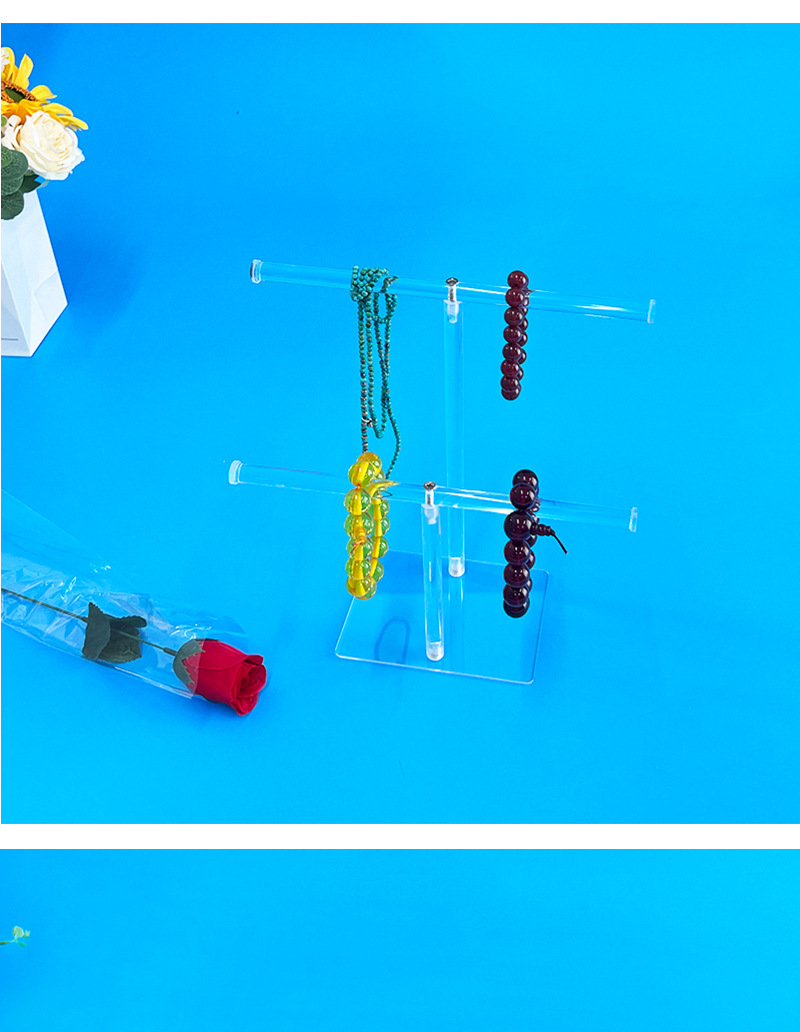 新款亚马逊透明首饰展示架亚克力手链展示陈列架收纳可拆多功能架详情10