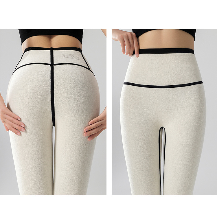 工厂直销加绒鲨鱼裤女2022春秋冬高腰提臀收腹裤芭比裤外穿打底裤详情35