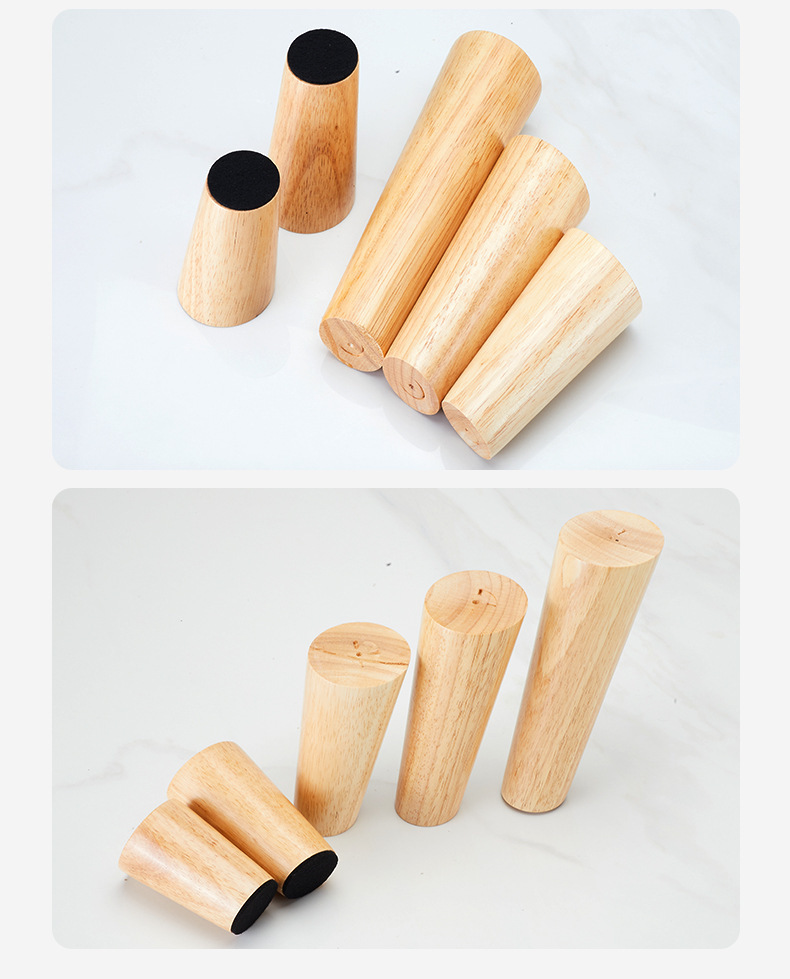 Solid wood cabinet legs, support legs, sofa legs, TV cabinet legs, wooden cabinet legs, coffee table legs, table legs, furniture legs pic 36