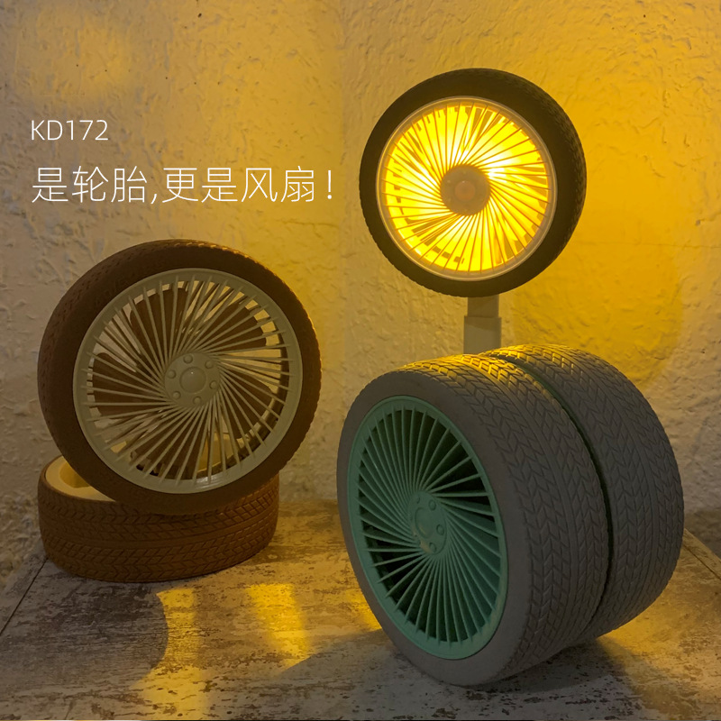 New desktop ubs rechargeable fan, portable outdoor camping small fan gift for desktop office, student dormitory pic 11