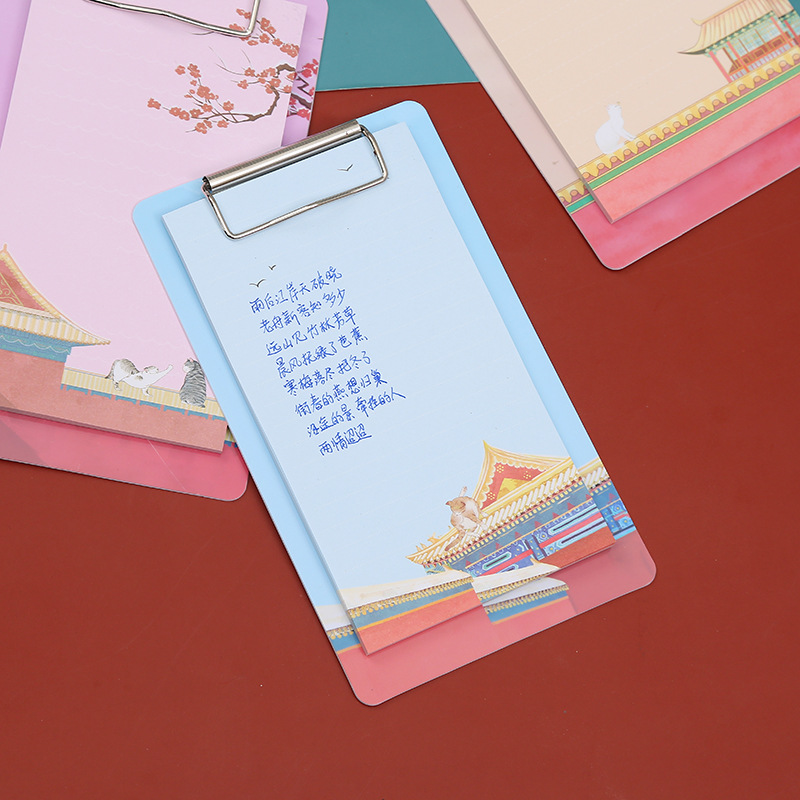 Factory direct sales of sticky note board clips, Chinese-style sticky notes of the Forbidden City, cute and creative portable student sticky note paper pic 4
