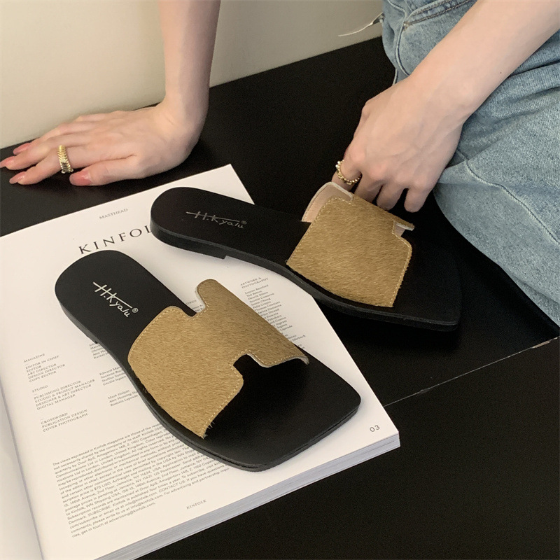 女士凉拖鞋外穿2024年夏季新款时尚百搭复古舒适平底防滑一字拖潮详情22