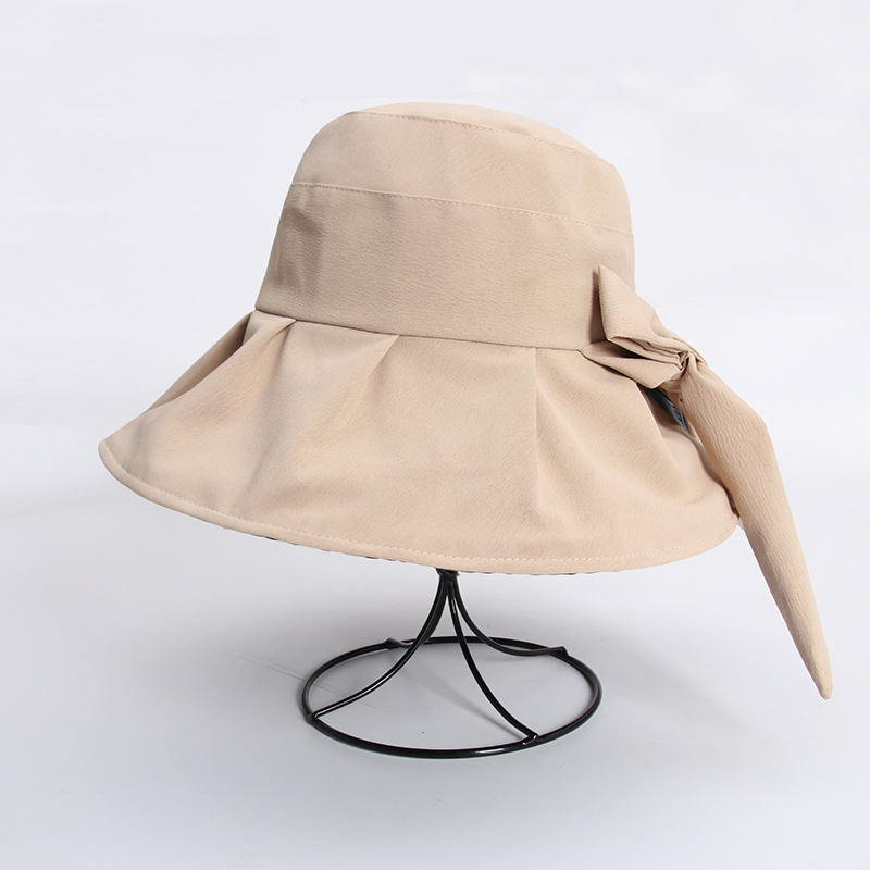 Versión coreana sombrero de sol de vinilo mujer color sólido cornisa sombrero de pescador protector uv visera visera de verano sombrero de sol maré pic 15