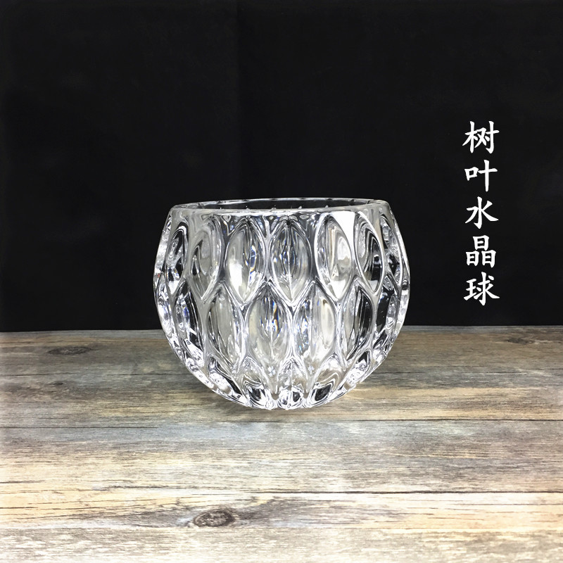 透明水培水晶球 玻璃花瓶欧式 玻璃烛台 家居摆件 宠物食物罐子详情3