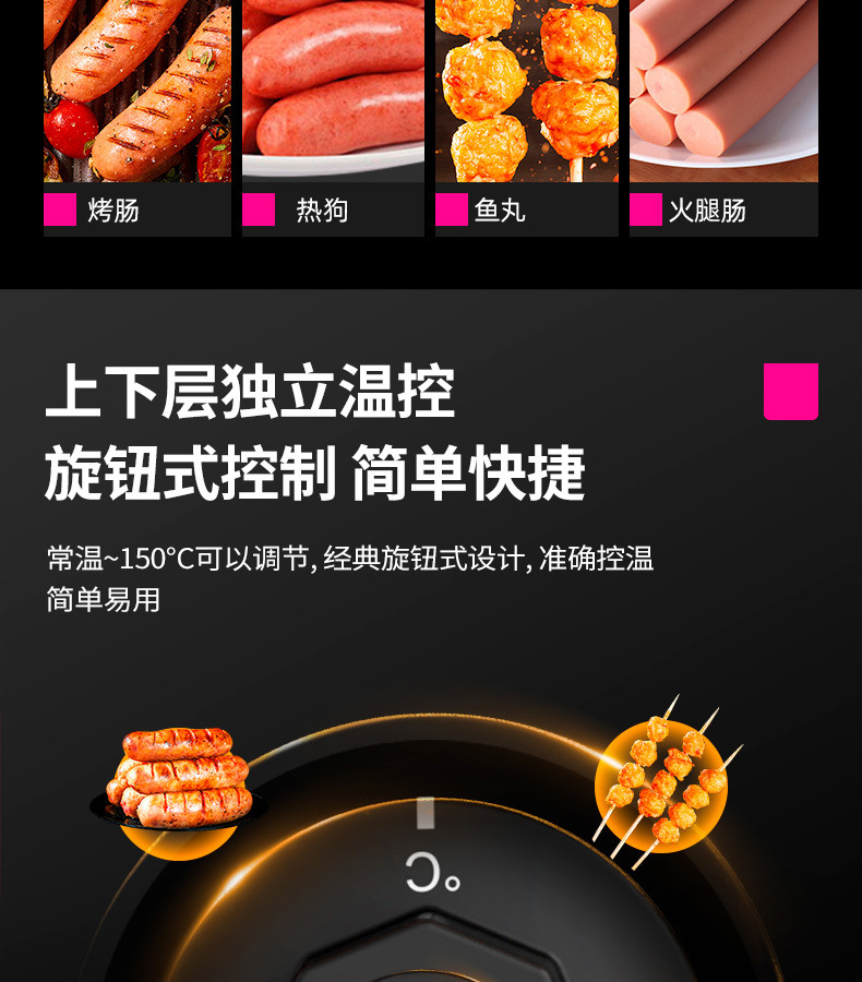Lechuang sausage roasting machine, commercial sausage roasting machine, household mini small hot dog roasting machine, fully automatic sausage roasting machine pic 9