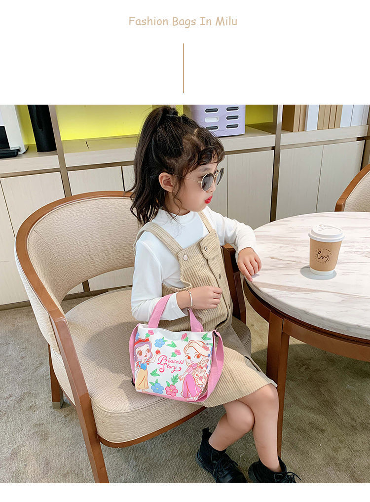 卡通帆布休闲斜挎背包儿童手提袋 库洛米双子星可爱单肩包包包详情1