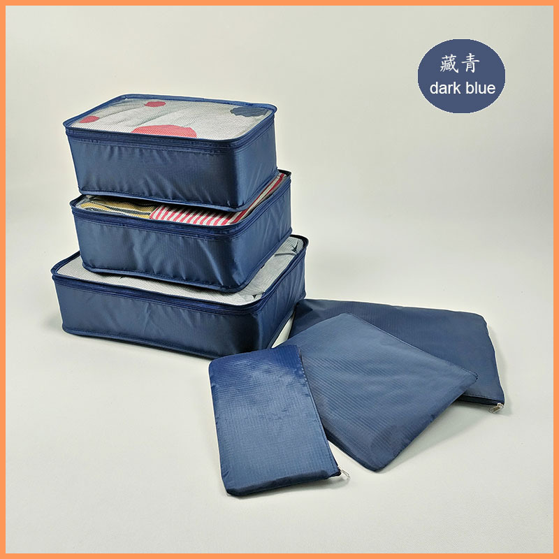 Cross-border bestseller, neutral, logo-free storage bag, travel set, underwear organization, six, seven or eight-piece clothing storage bag pic 10