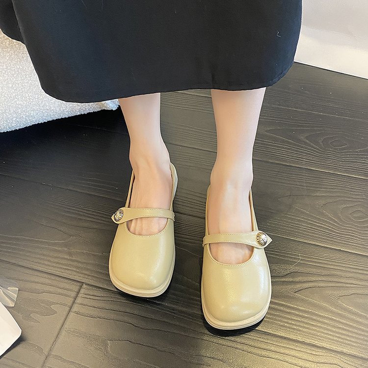 浅口低跟软面小皮鞋女2022年夏季新款学院风休闲舒适女式单鞋批发详情15
