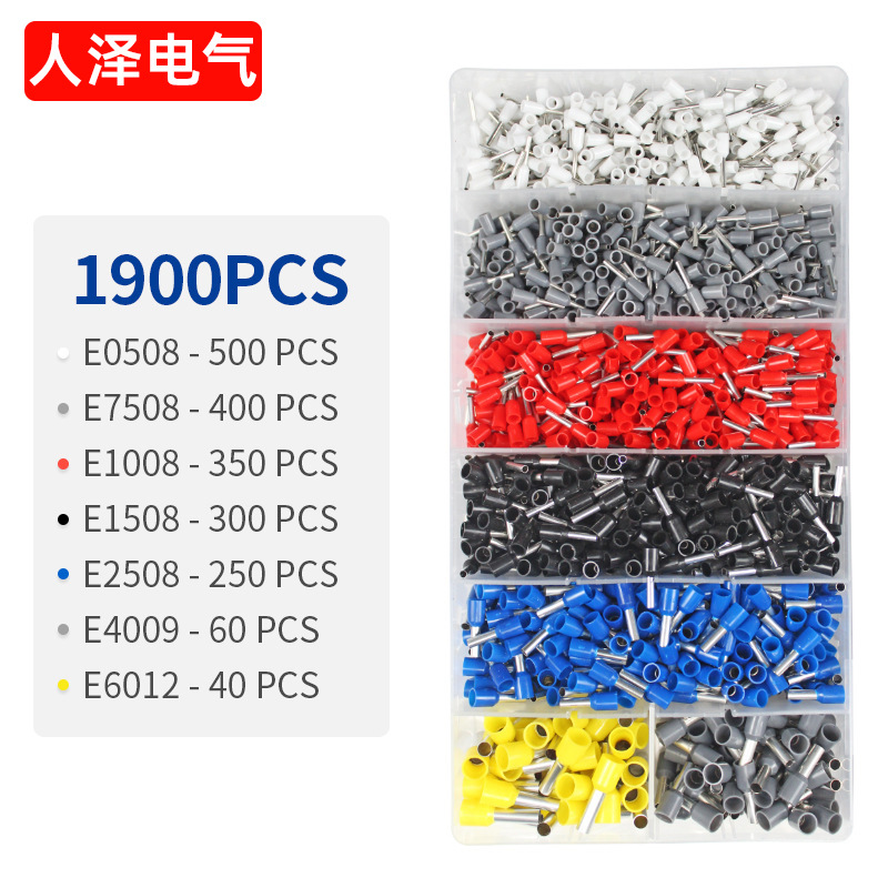 VE管型端子套装欧式管型接线端子组合盒装300/400/700/1200/1900详情5