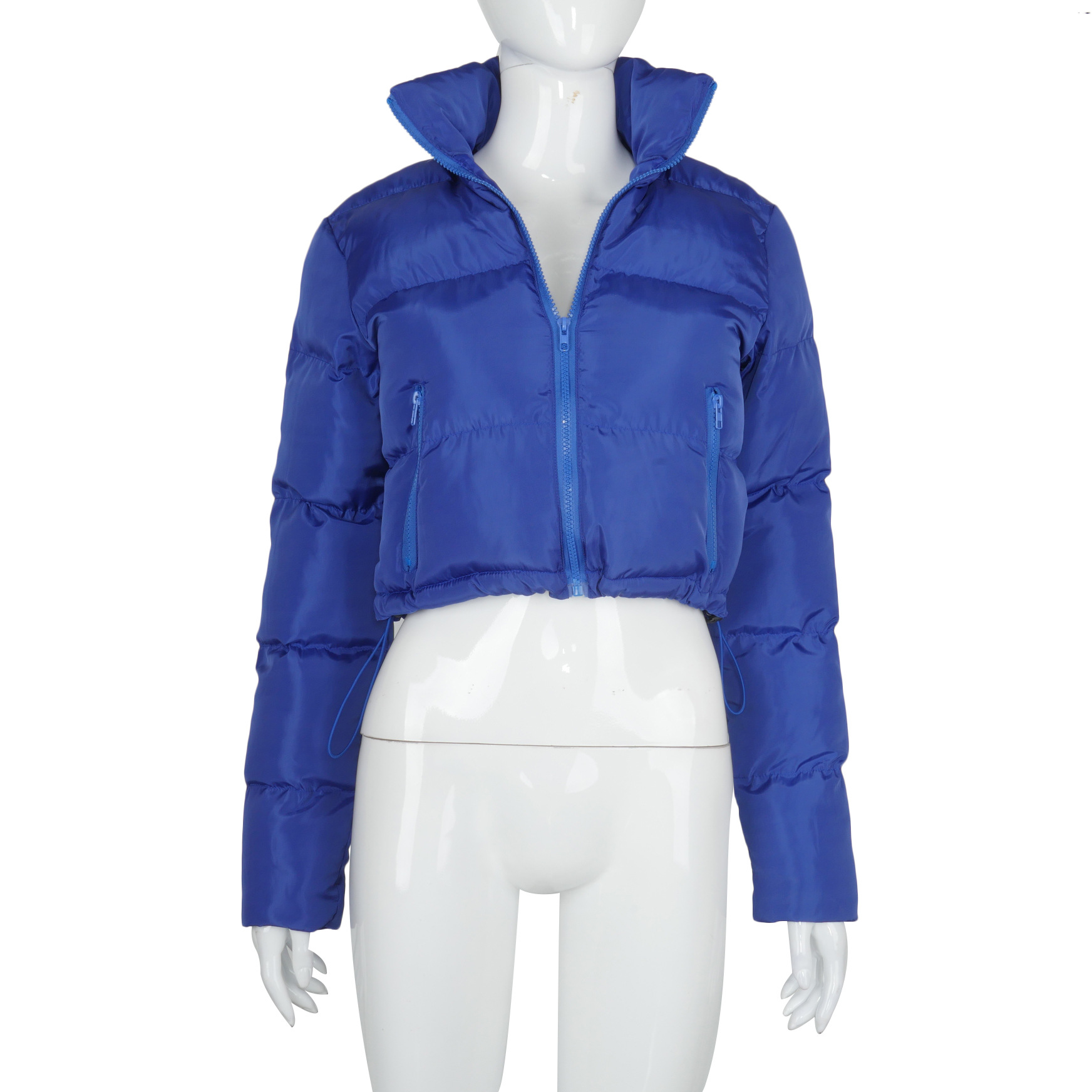A20504T europa y américa 2021 otoño invierno moda nuevo estilo manga larga cardigan cuello alto caliente pan abajo chaqueta mujeres pic 27