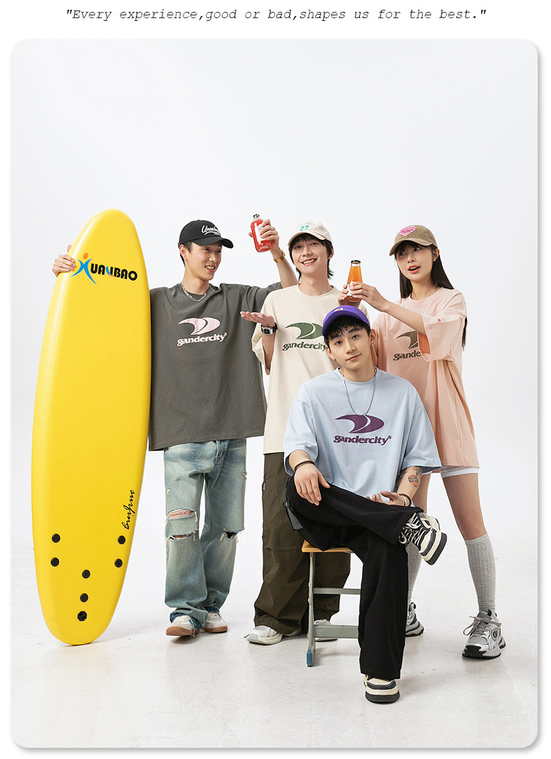 韩路男装 潮牌印花宽松短袖T恤男女夏季新款纯棉情侣美式复古体恤详情13