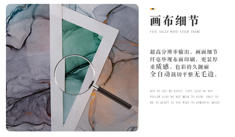 Wholesale of living room decorative paintings, frameless canvas paintings, spray-painted bedroom bedside murals, entrance wall paintings, five-line paintings, core cross-border paintings pic 17