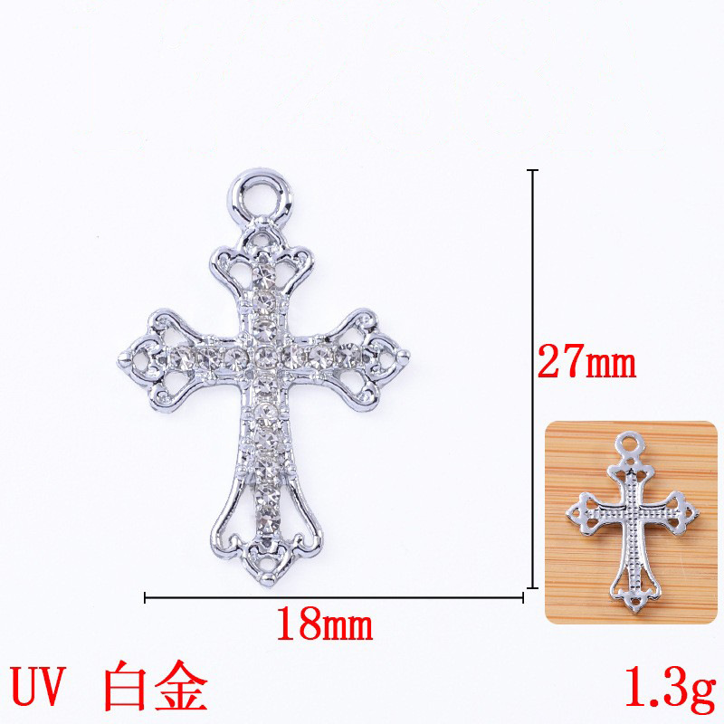 UV 保色diy手工饰品合金材料麋鹿单款韩版点钻点珍珠挂件批发详情3